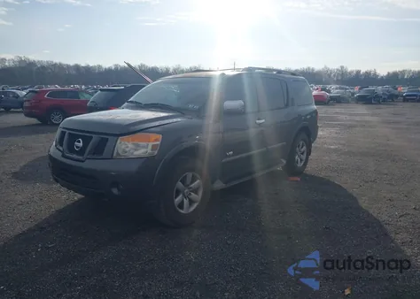 2008 Nissan Armada Se from USA, damaged, VIN 5N1AA08C88N623781